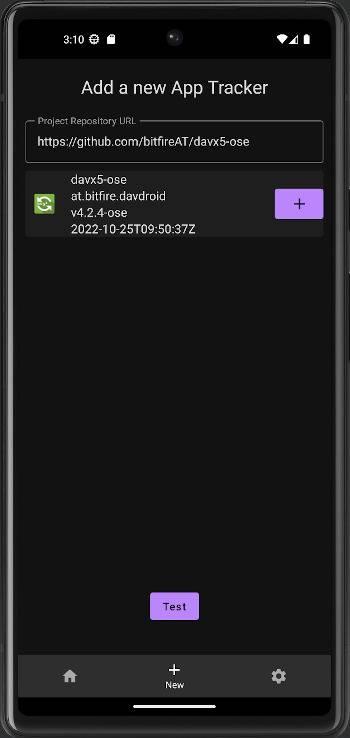 Screenshot of OSS Tracker