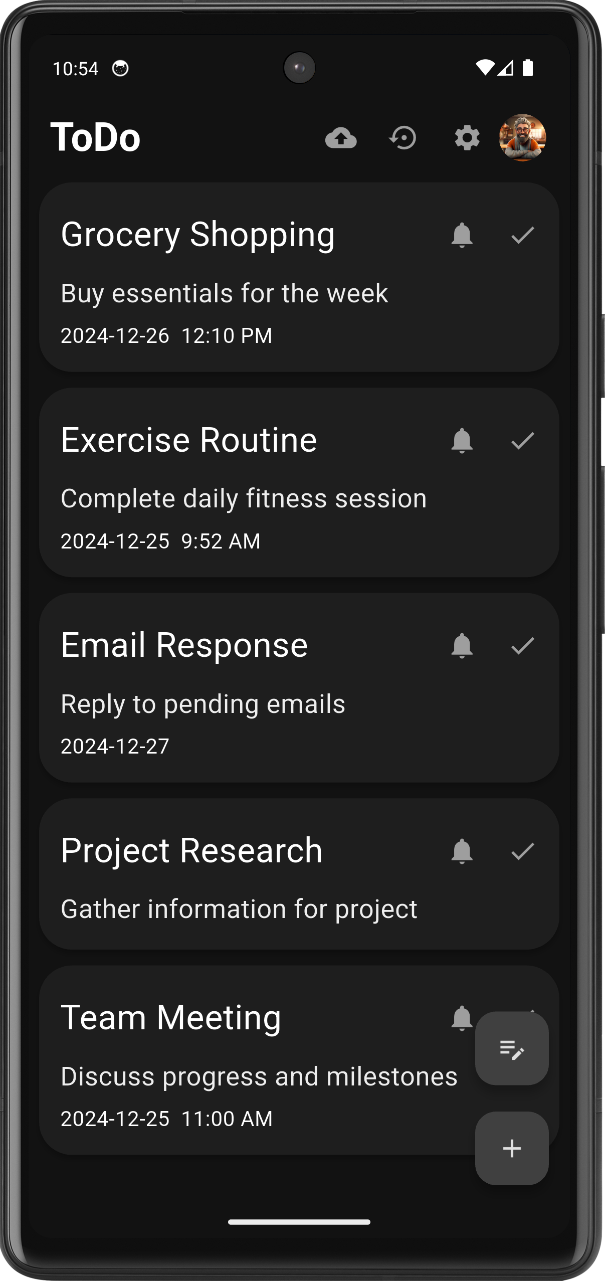 Screenshot of Todo