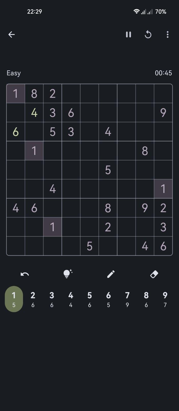 Screenshot of LibreSudoku