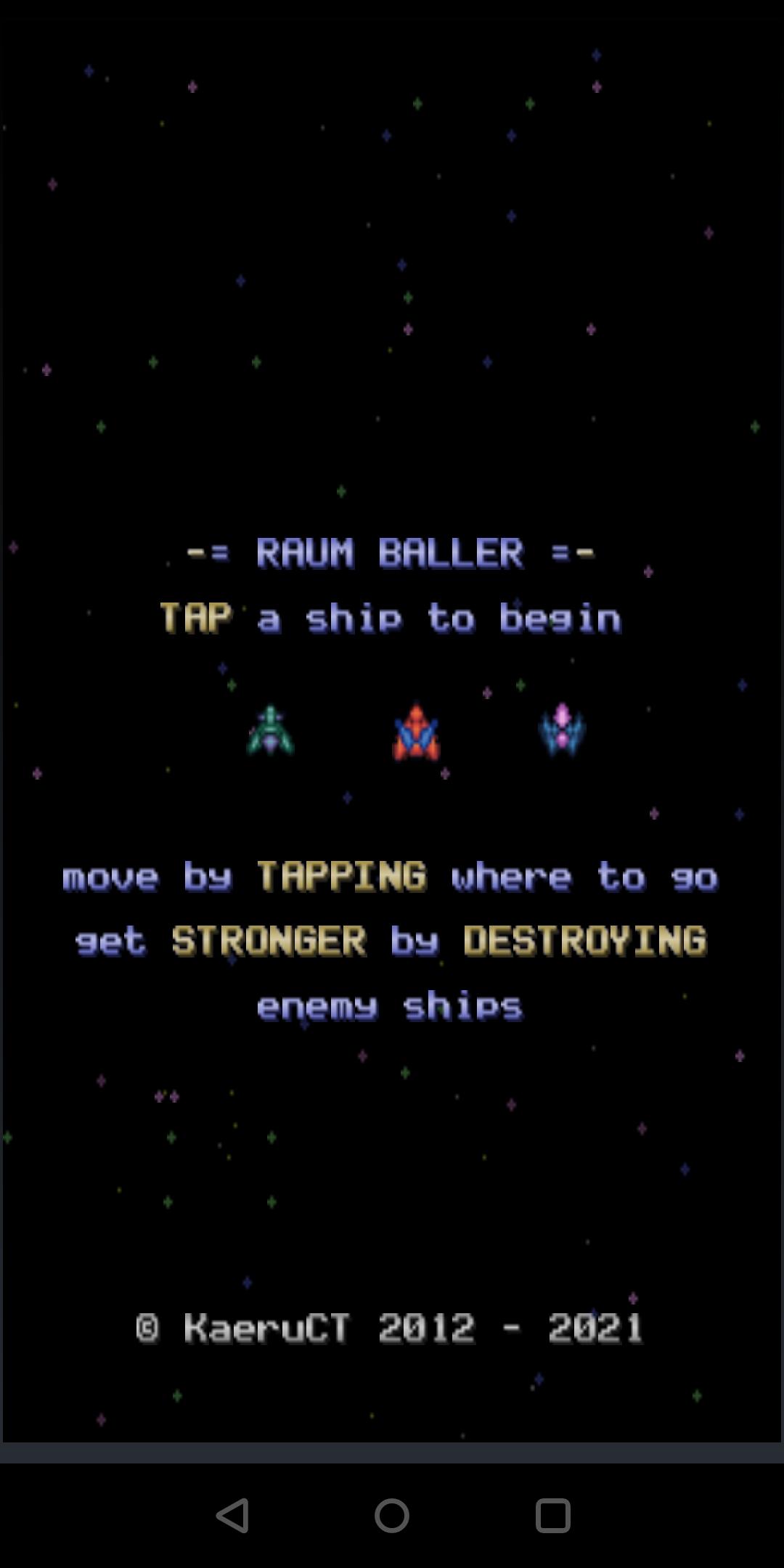 Screenshot of RaumBaller