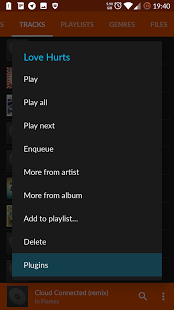 Screenshot of Vanilla Lyrics Search