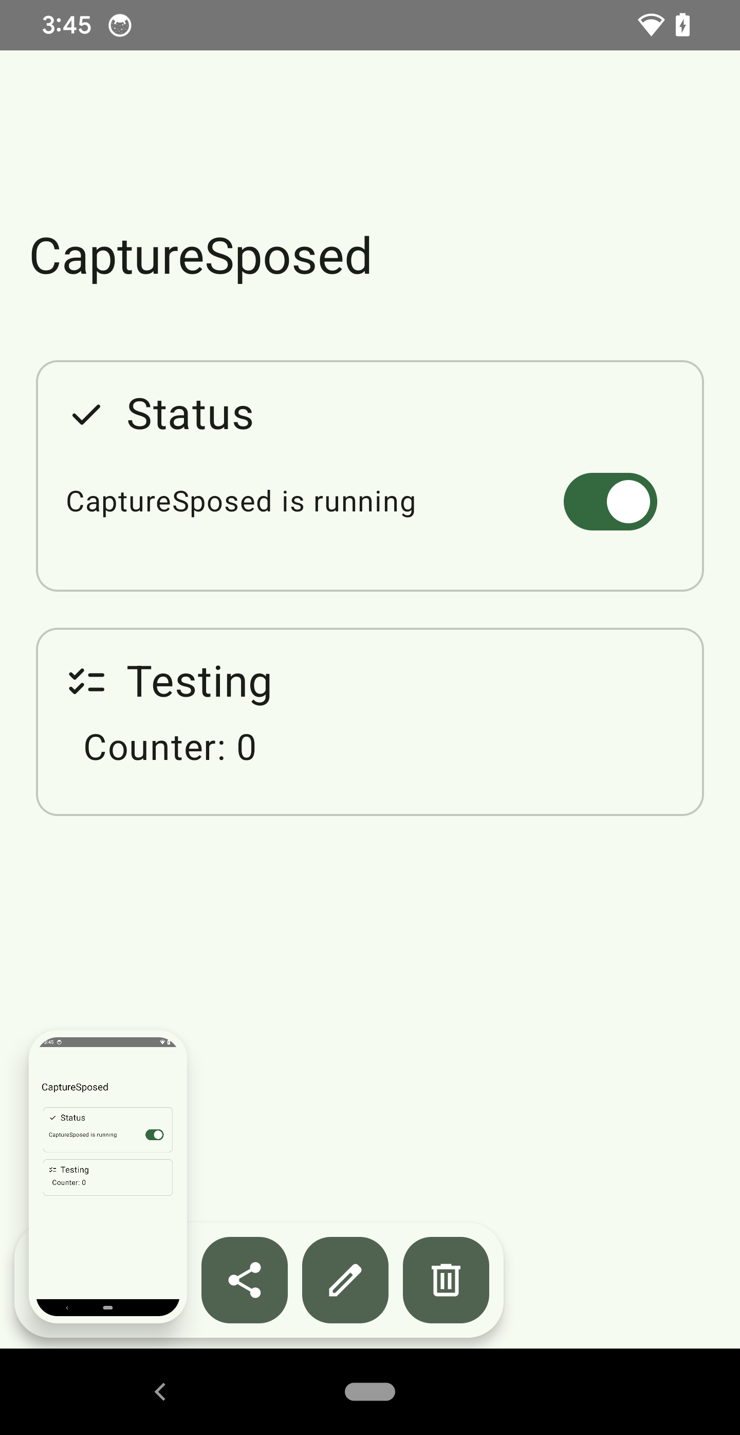 Screenshot of CaptureSposed
