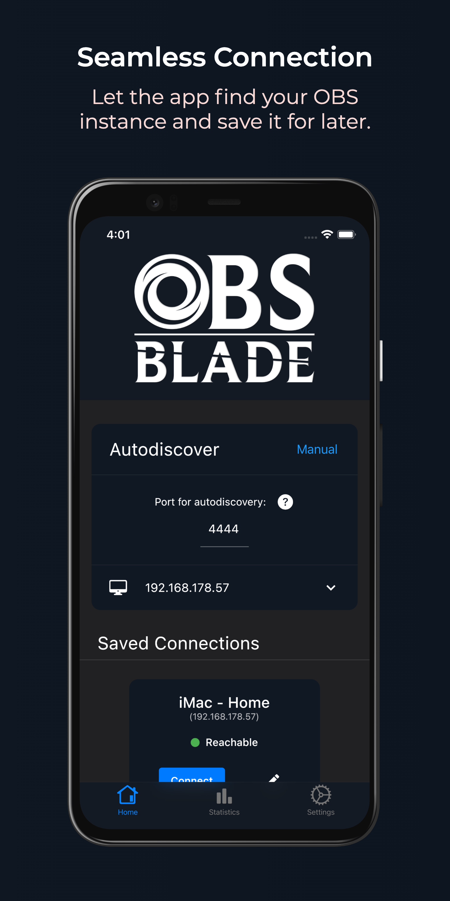 Screenshot of OBS Blade