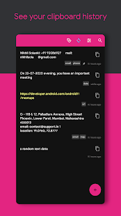 Screenshot of XClipper - Smart Clipboard manager for Android