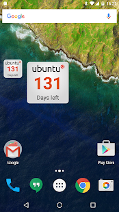 Screenshot of Ubuntu Countdown Widget