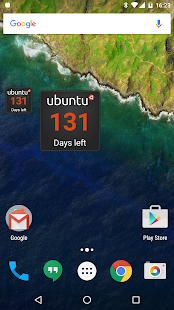 Screenshot of Ubuntu Countdown Widget