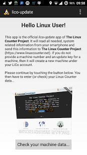 Screenshot of Linux Counter Updater