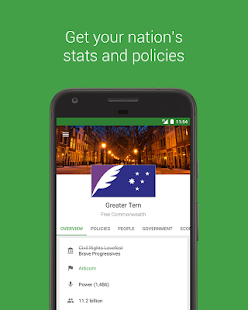 Screenshot of Stately for NationStates