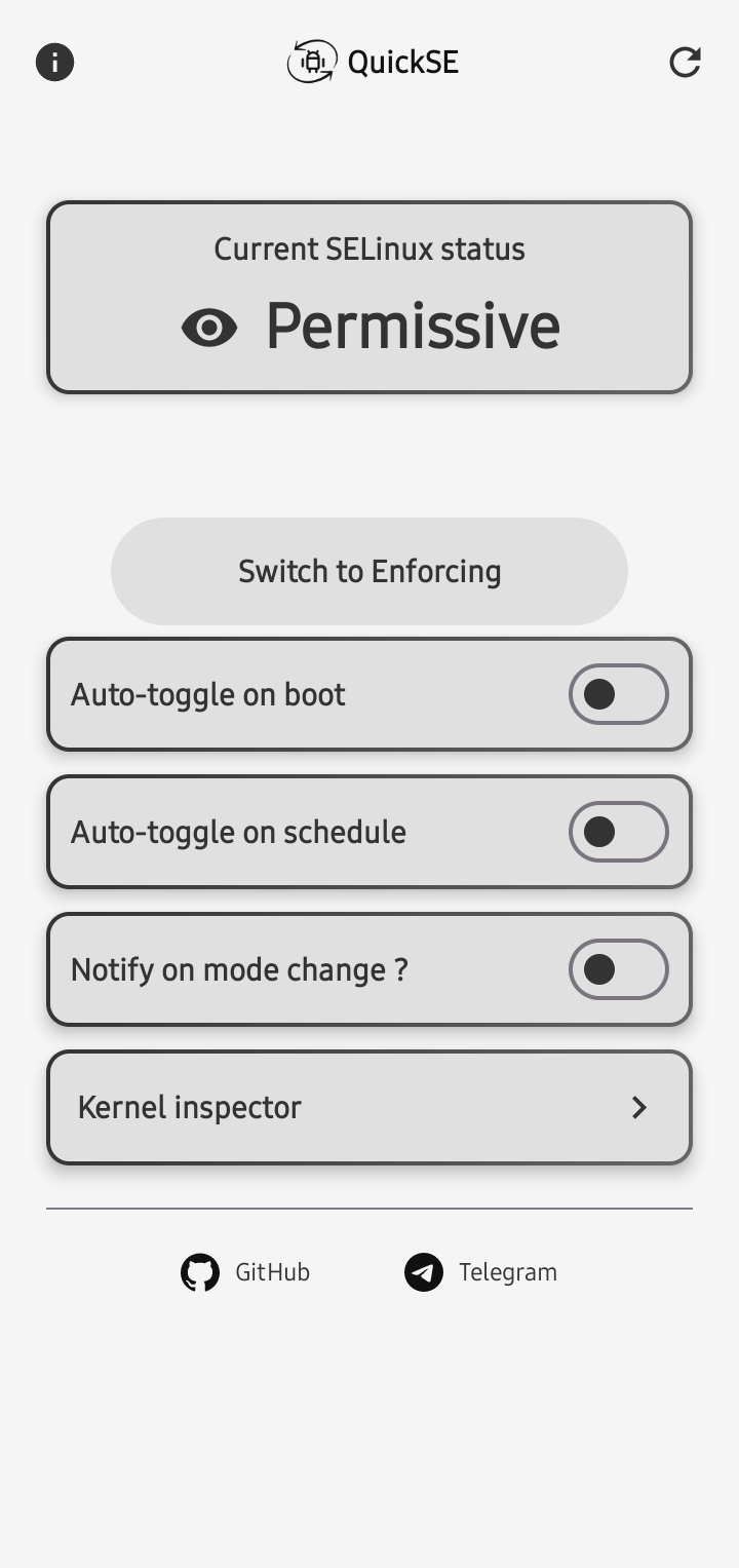 Screenshot of QuickSE