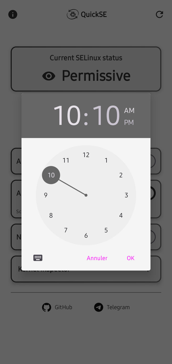 Screenshot of QuickSE