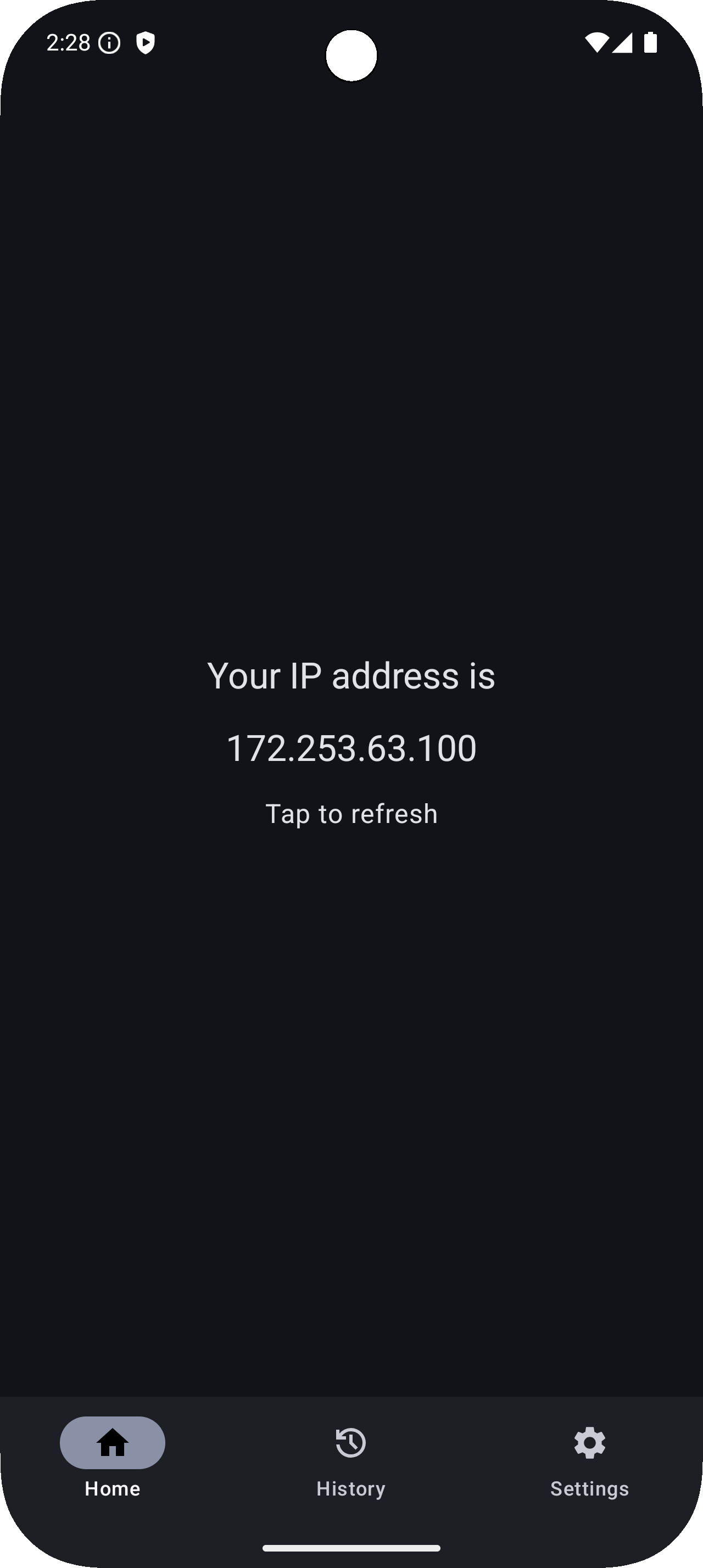 Screenshot of Find my IP