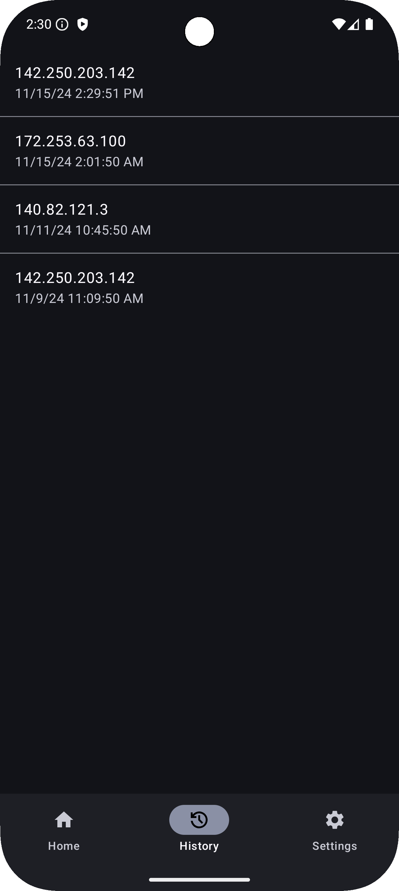 Screenshot of Find my IP