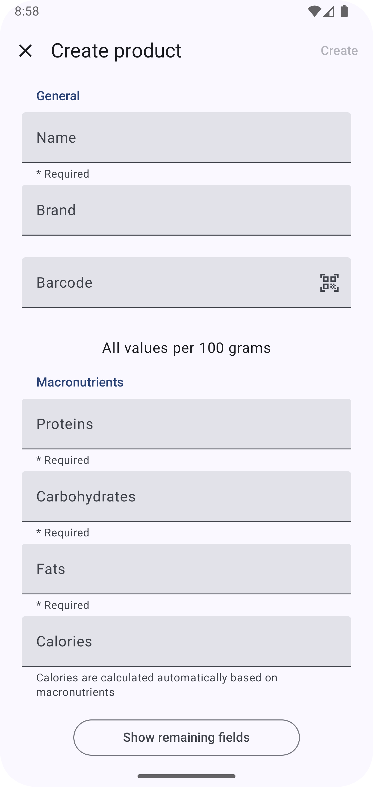 Screenshot of Food You - Calorie Tracker & Food Diary