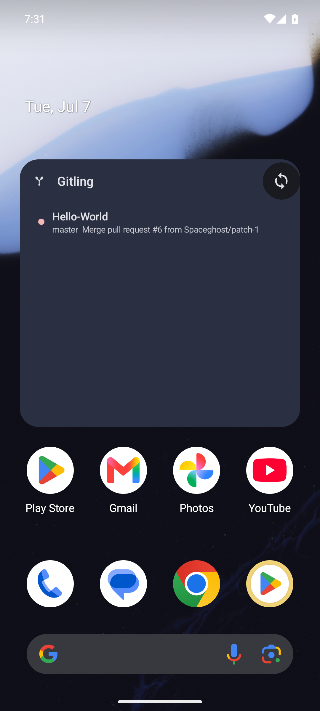 Screenshot of Gitling
