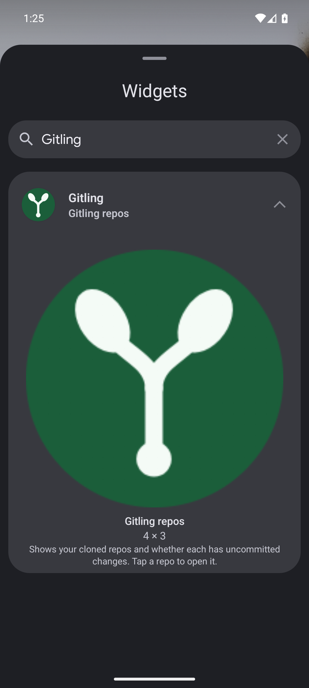 Screenshot of Gitling