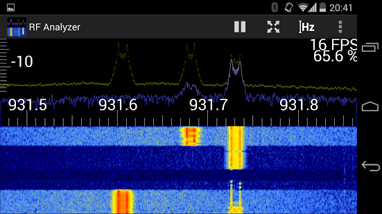 Screenshot of RF Analyzer