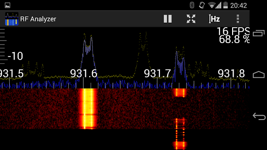 Screenshot of RF Analyzer