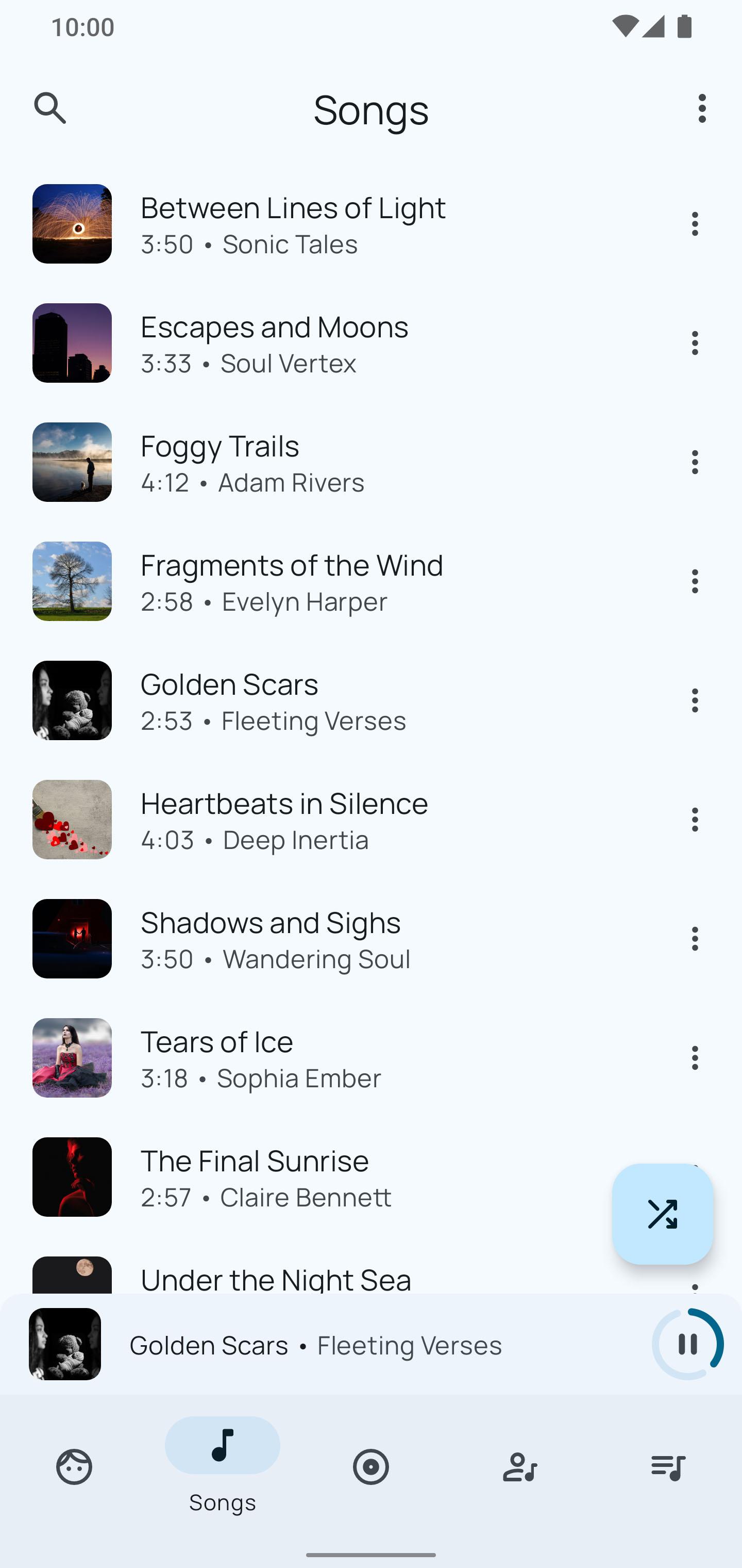 Screenshot of Booming Music
