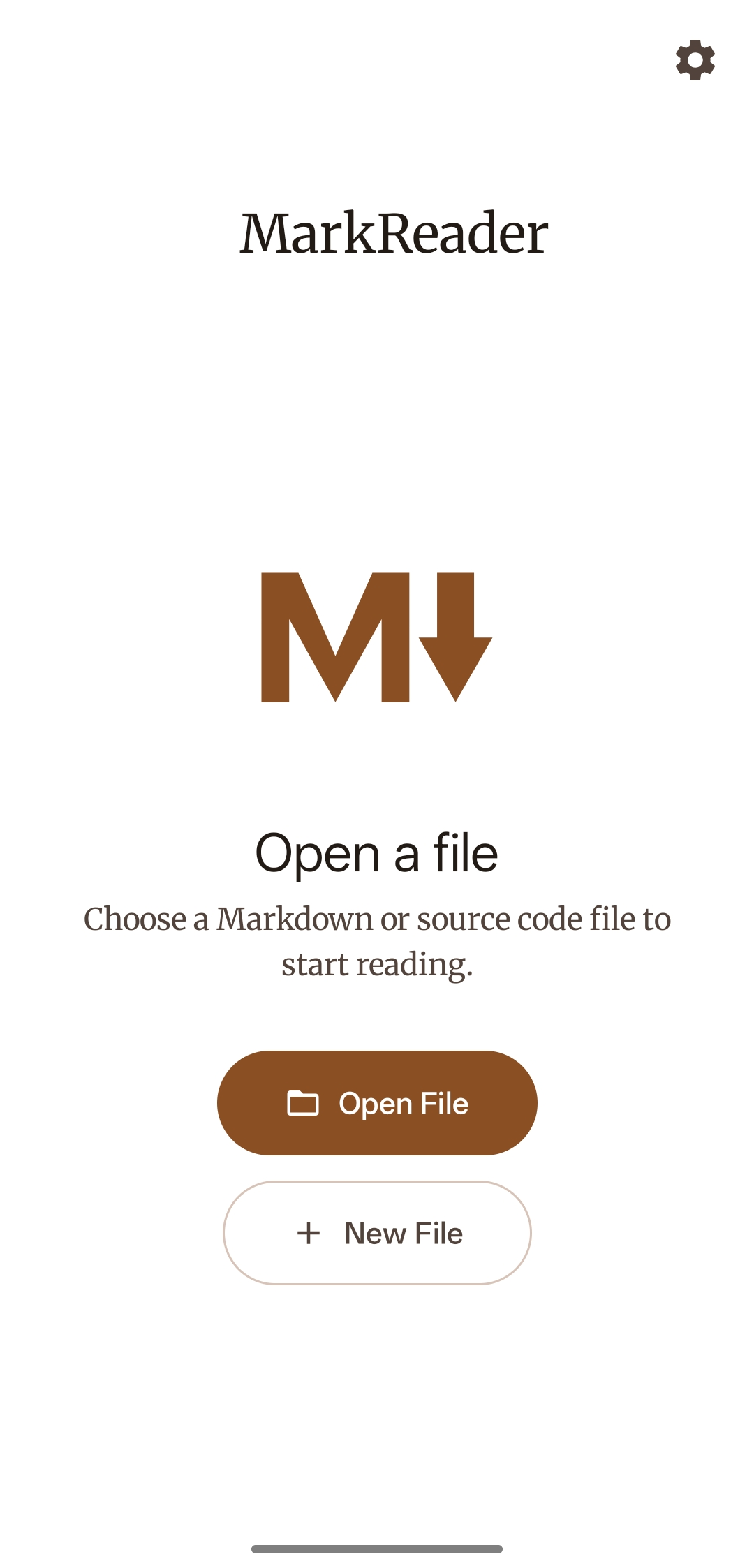 Screenshot of MarkReader - Markdown Reader