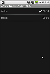 Screenshot of A Time Tracker