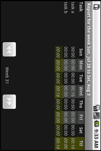 Screenshot of A Time Tracker