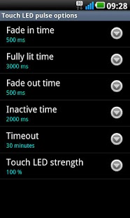 Screenshot of LG Touch LED