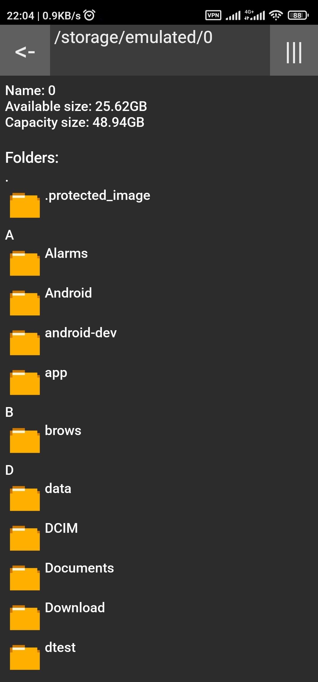 Screenshot of Little File Explorer