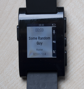 Screenshot of Dialer for Pebble