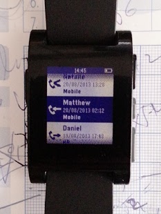 Screenshot of Dialer for Pebble