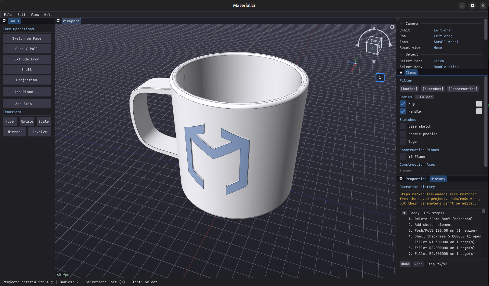 Screenshot of Materializr