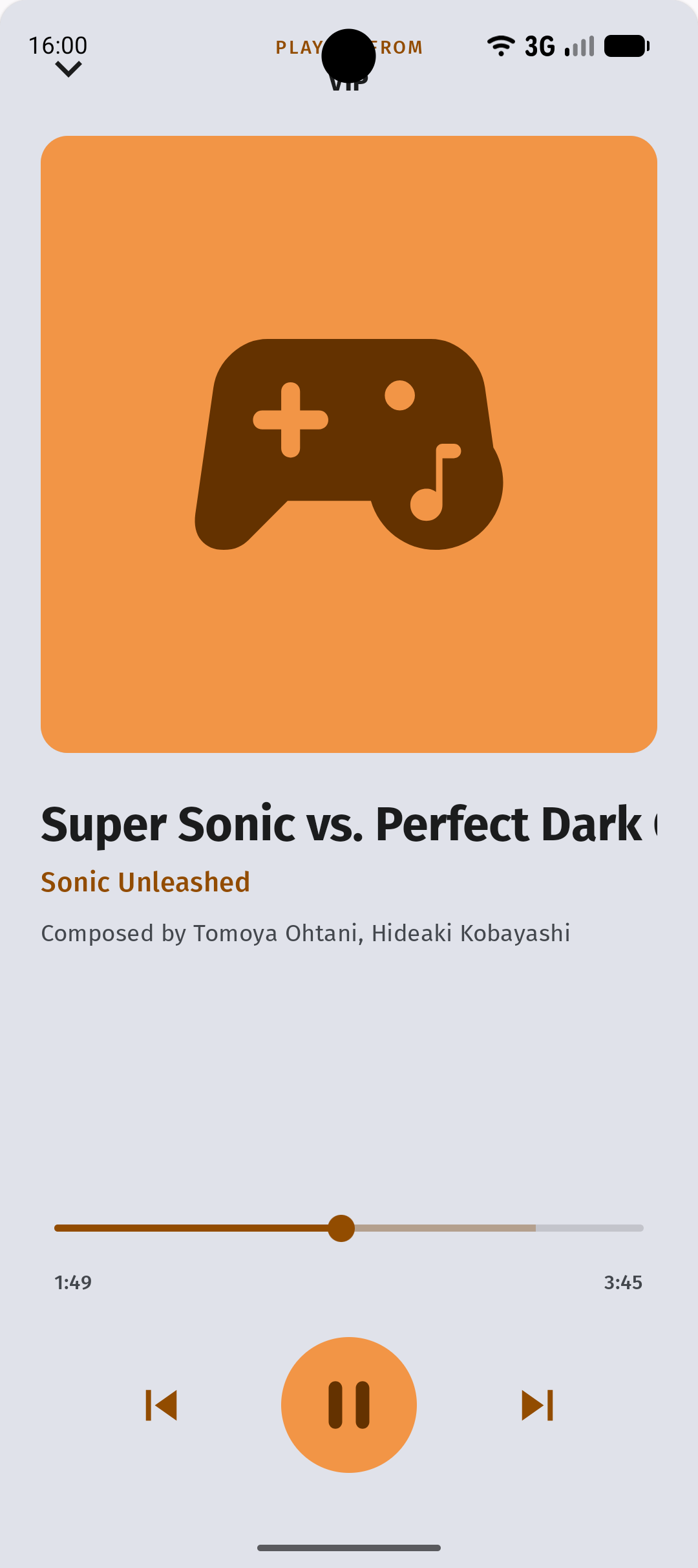 Screenshot of Vidya Music: Aersia VIP Player
