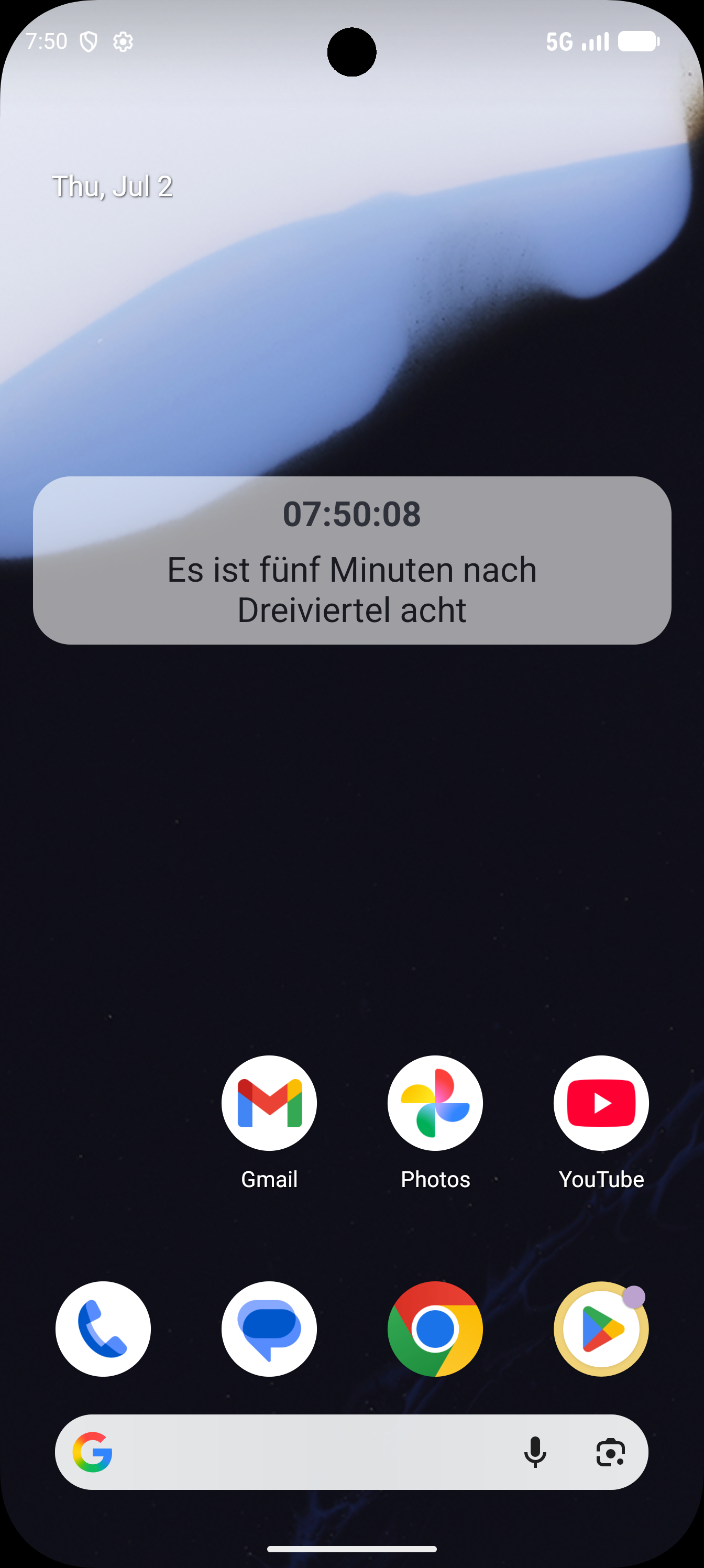 Screenshot of Math Clock