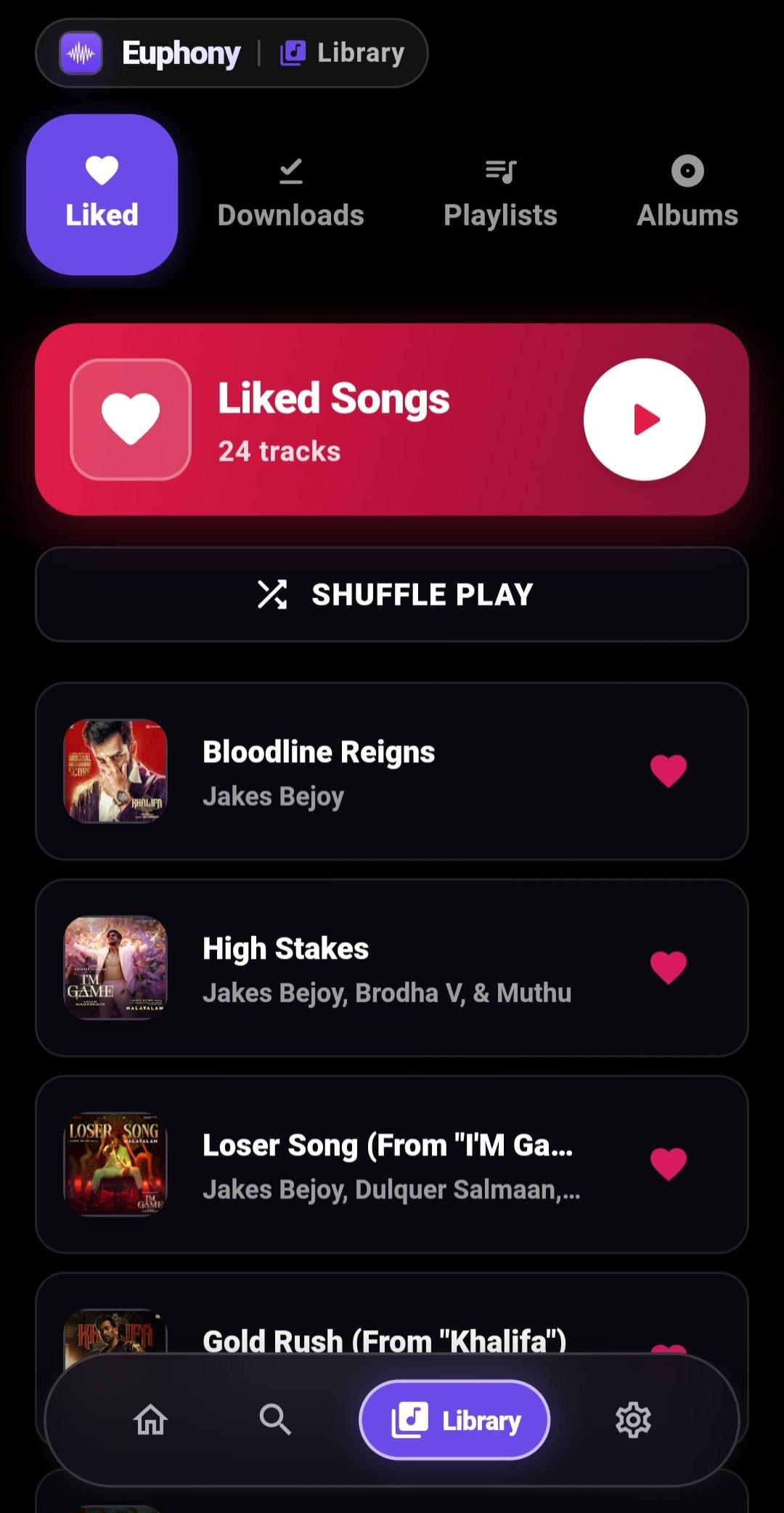 Screenshot of Euphony