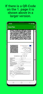 Screenshot of Green Pass PDF Wallet