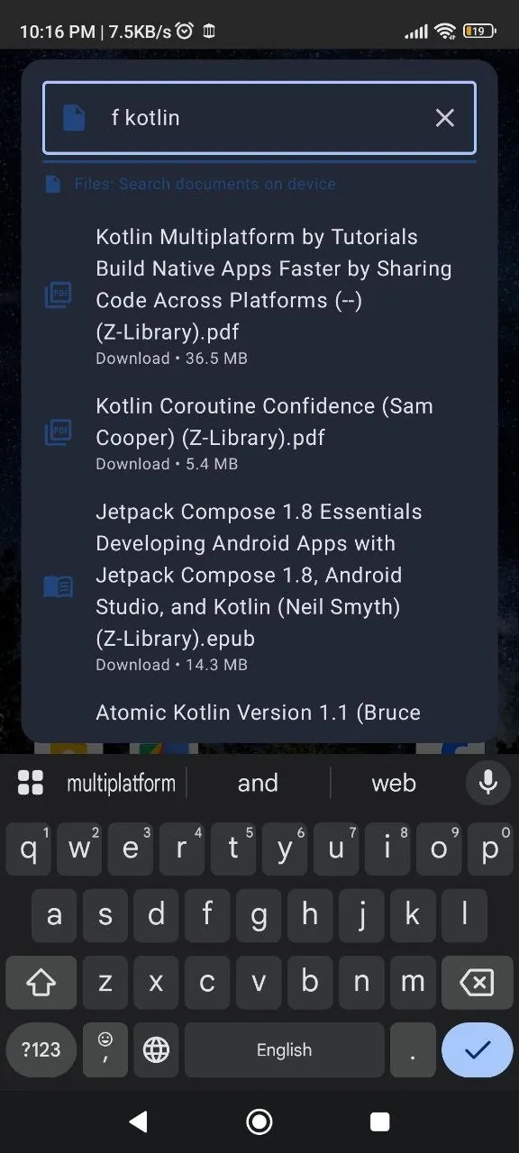 Screenshot of Milki Launcher