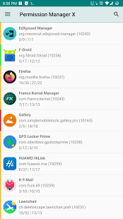 Screenshot of Permission Manager X