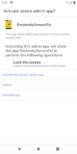Screenshot of ProximitySensorFix