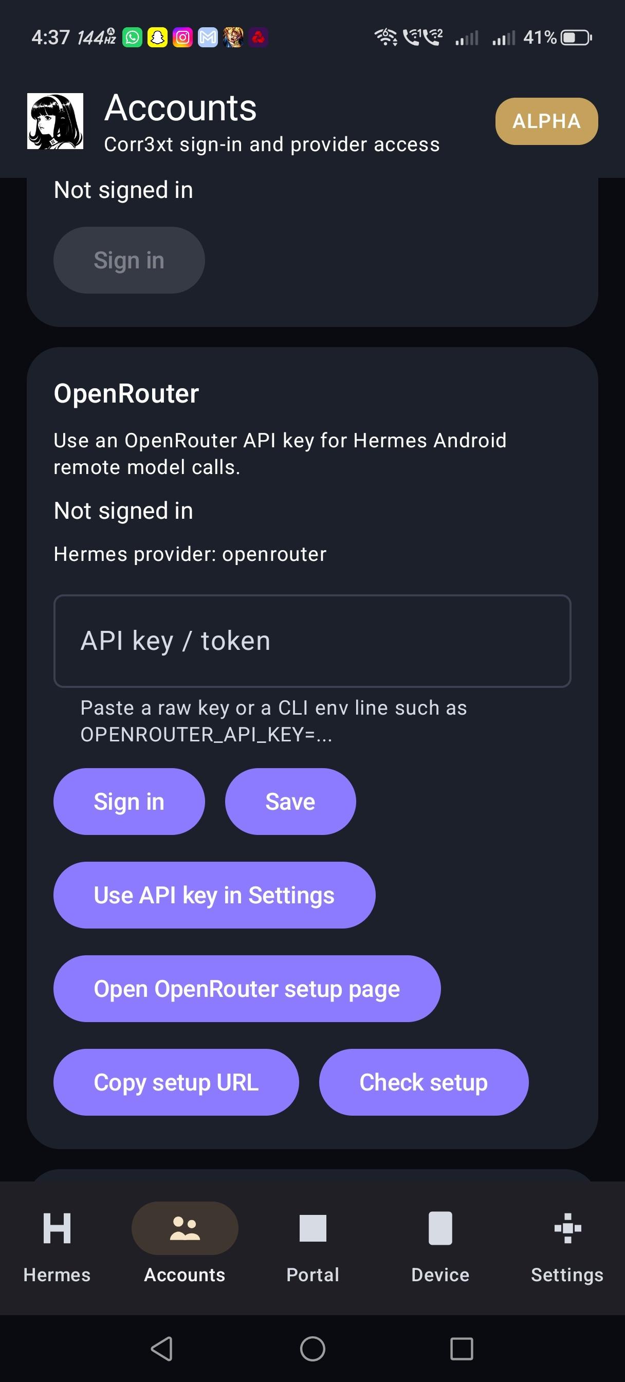 Screenshot of Hermes Agent Fork