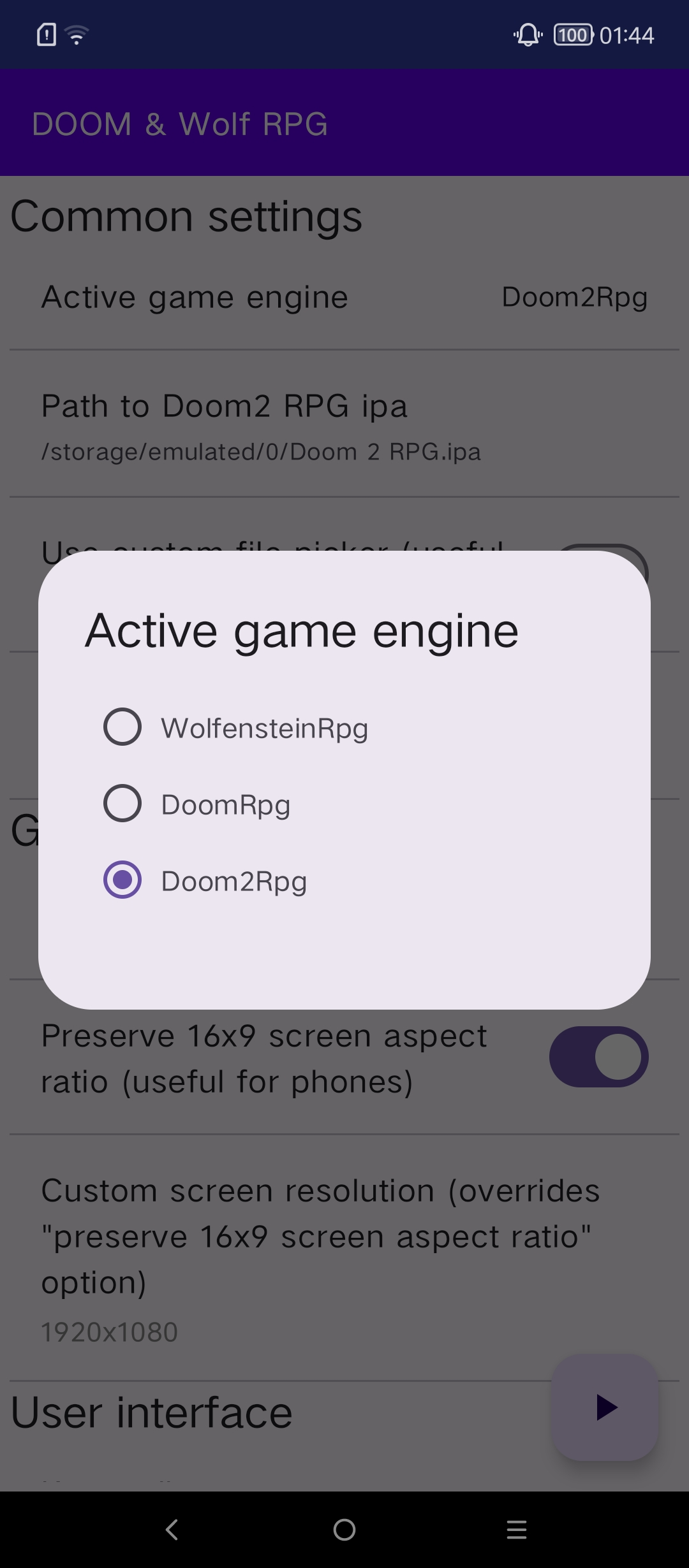 Screenshot of DOOM & Wolfenstein RPG