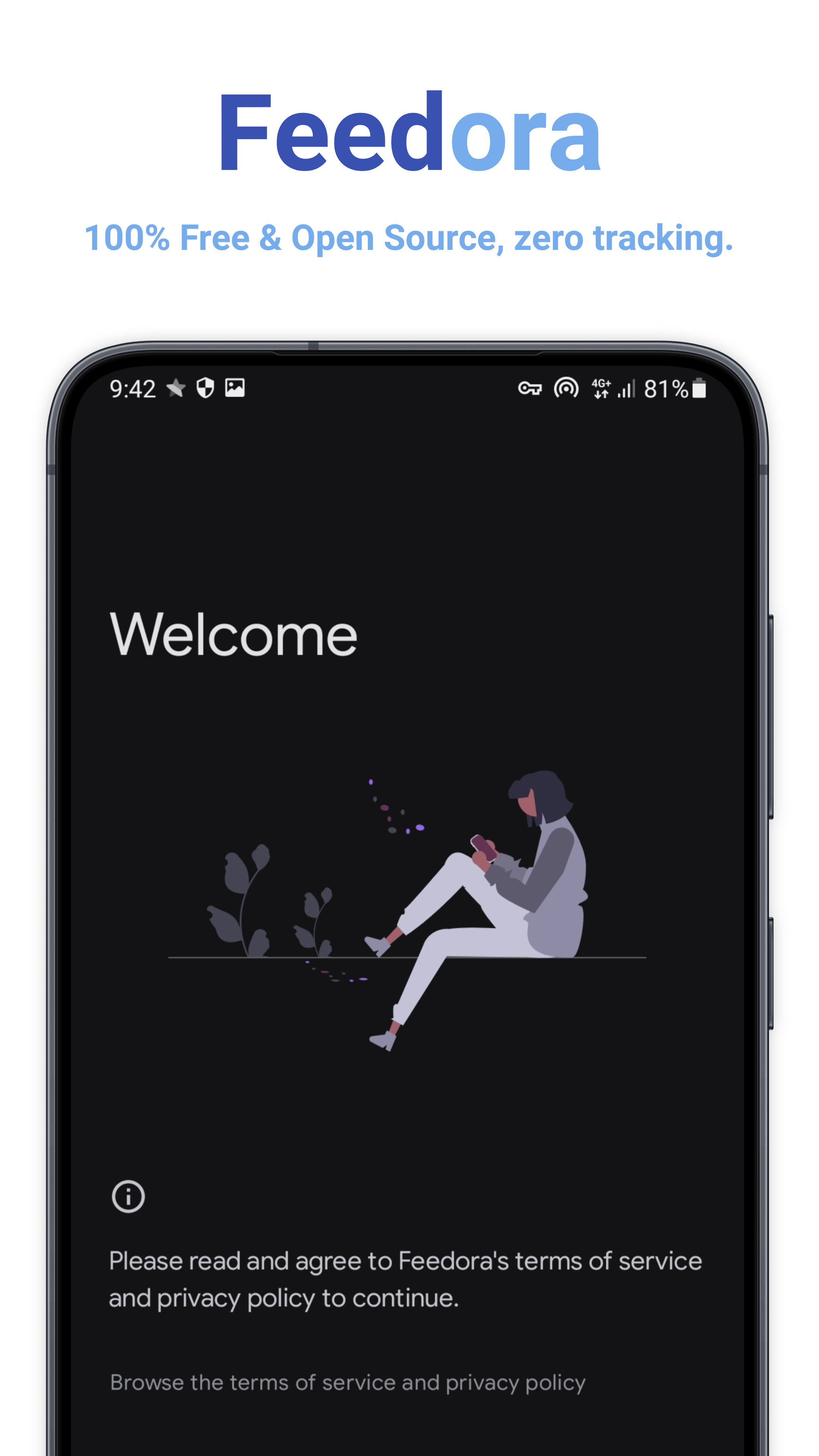 Screenshot of Feedora