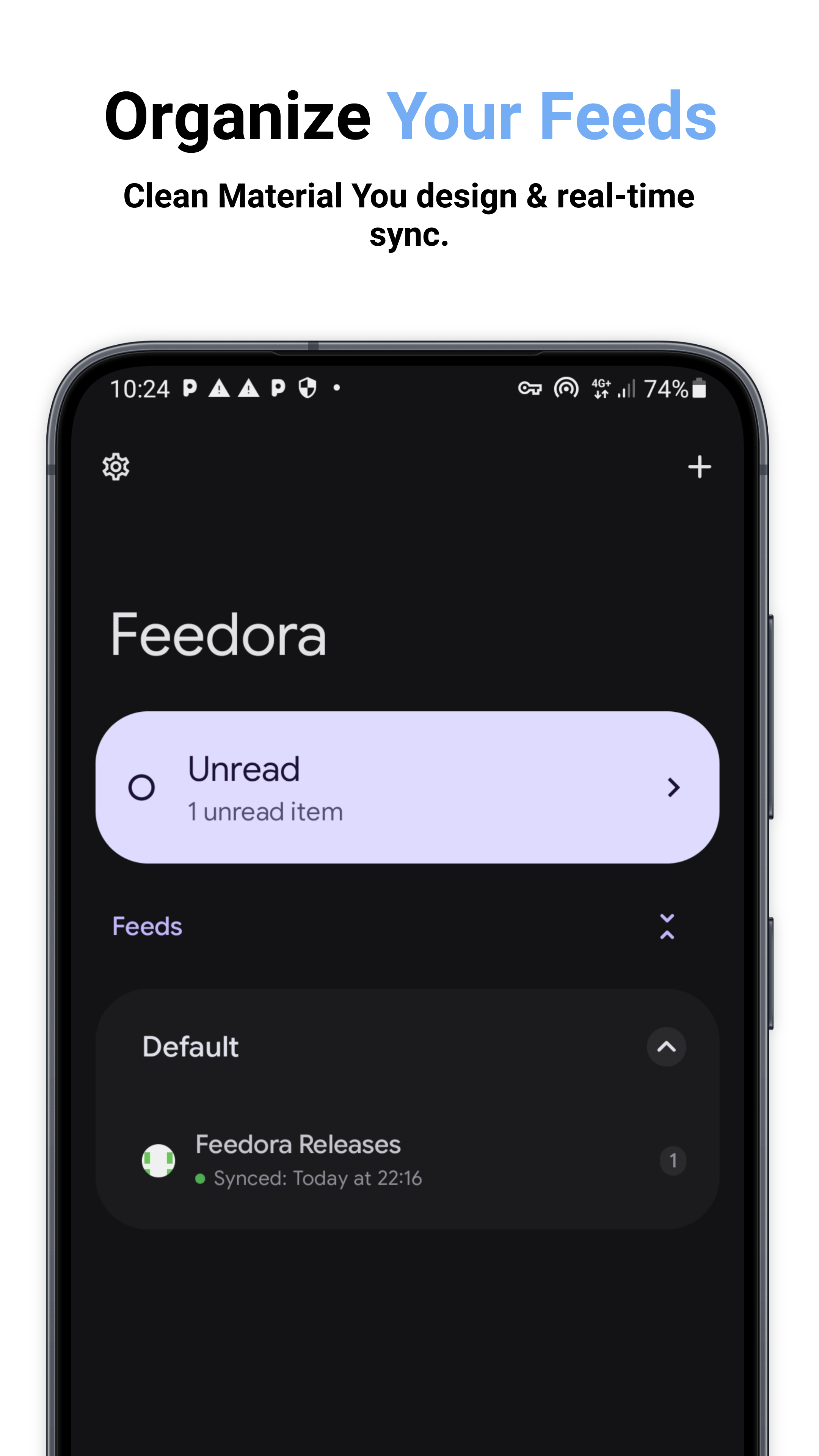 Screenshot of Feedora