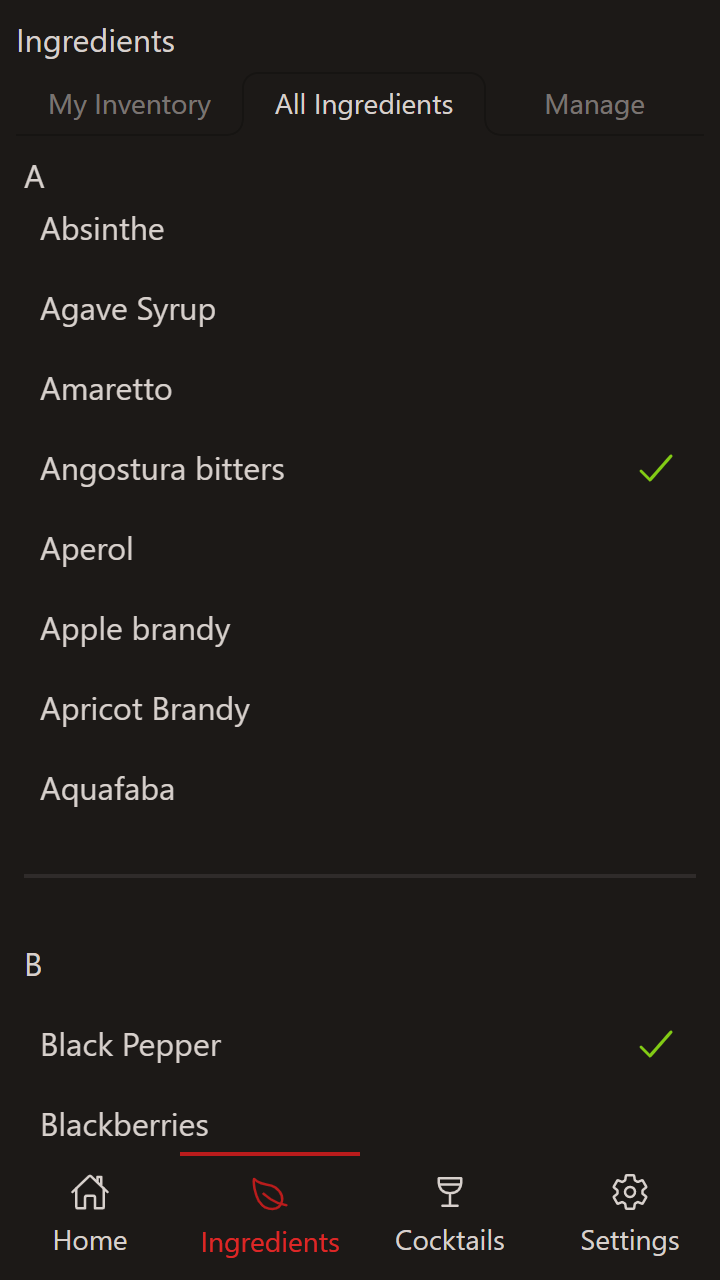 Screenshot of Drinkable