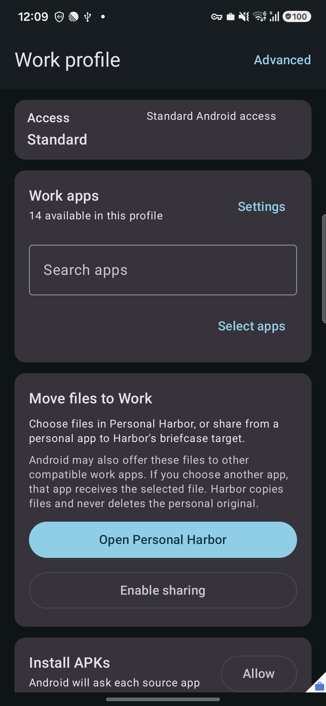Screenshot of Harbor