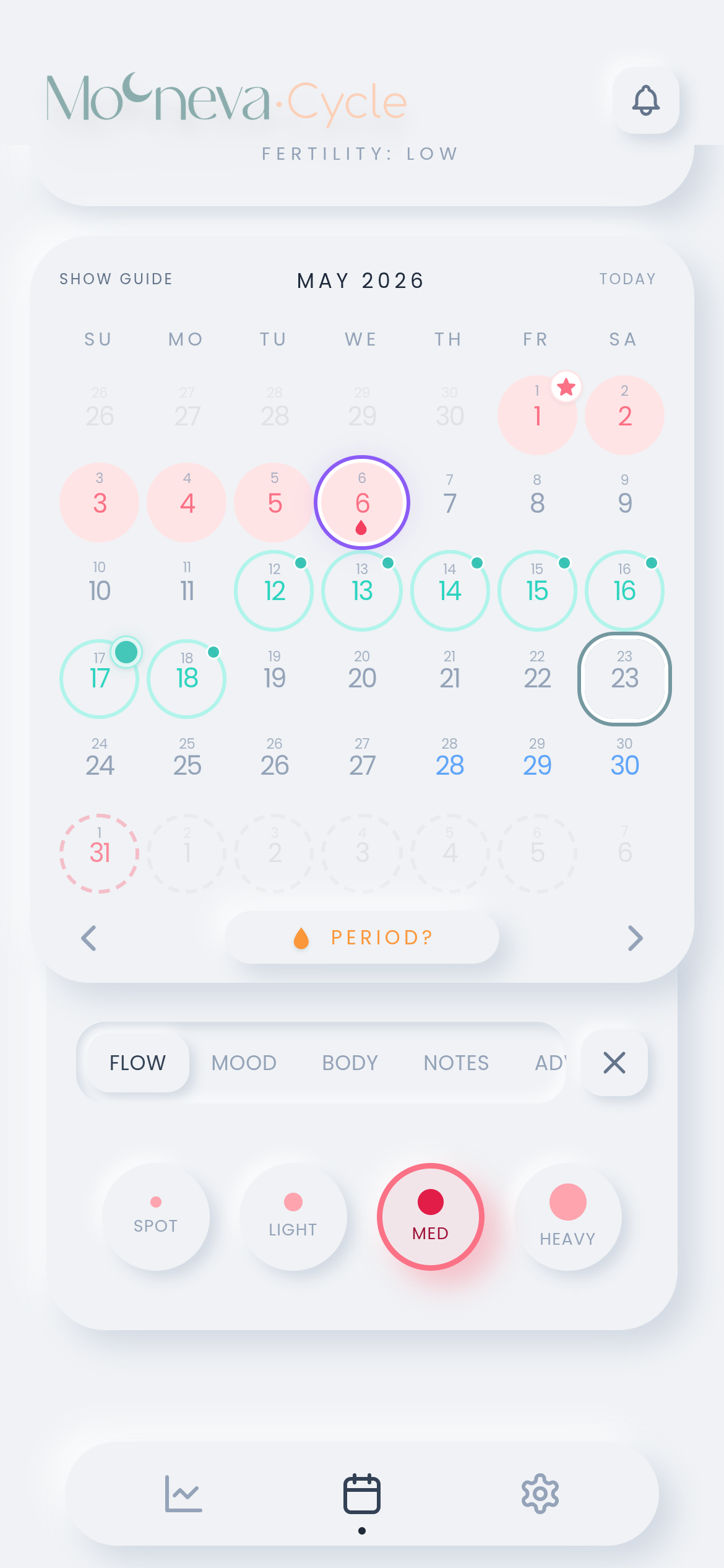 Screenshot of Mooneva Cycle