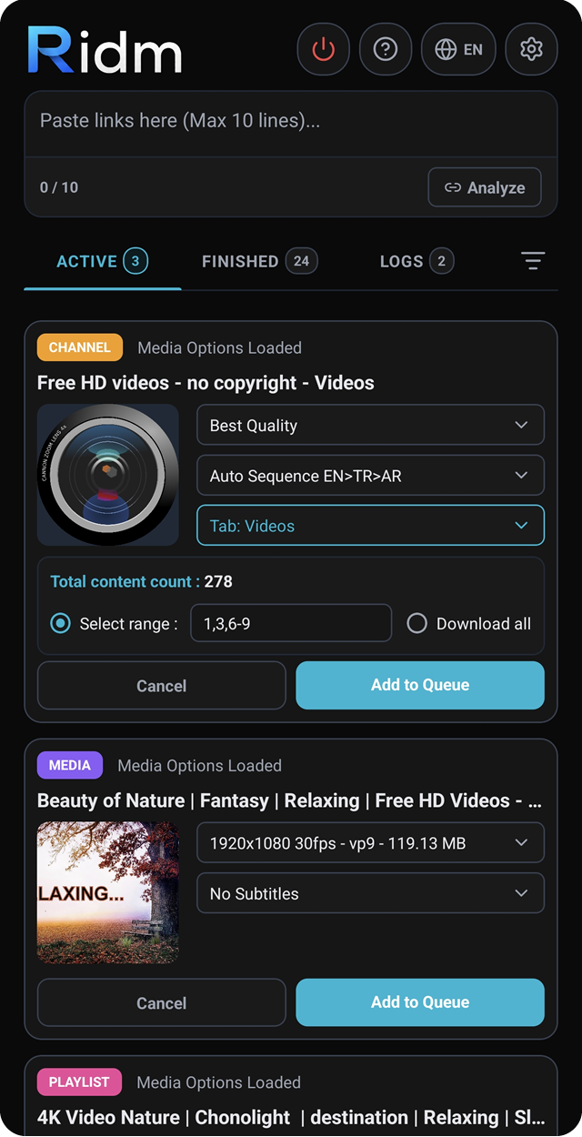Screenshot of Ridm
