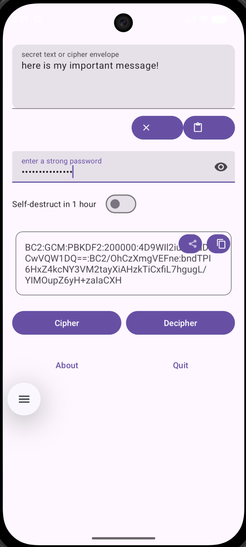 Screenshot of Bluecheese