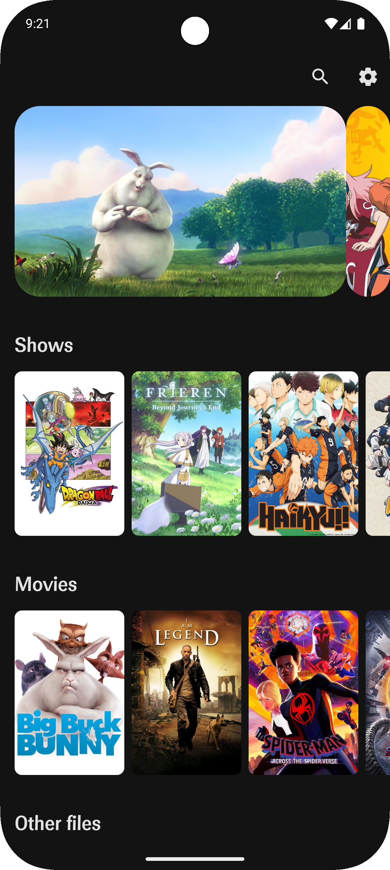 Screenshot of Flux - Movies, Shows & Anime local player