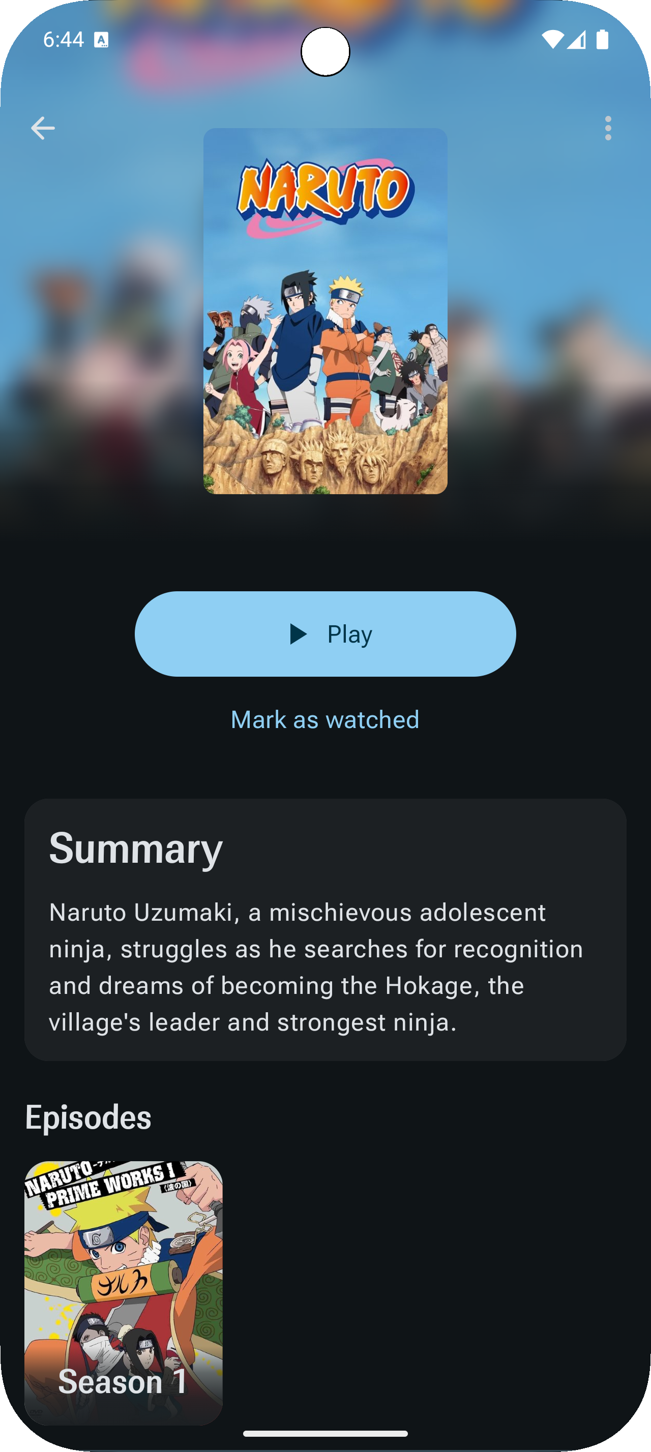 Screenshot of Flux - Movies, Shows & Anime local player