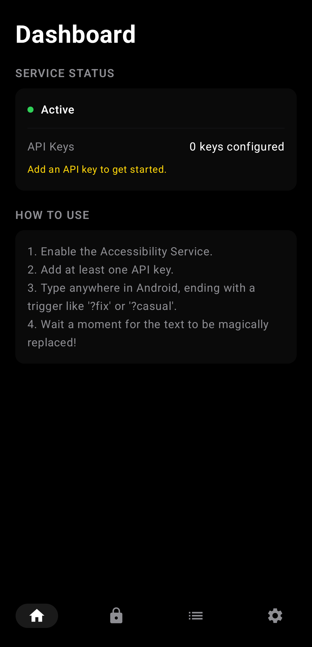 Screenshot of SwiftSlate
