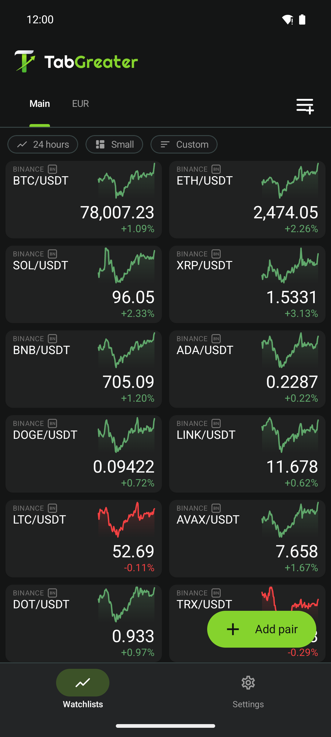 Screenshot of TabGreater